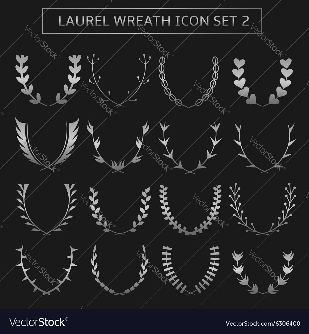 Wreath set Royalty Free Vector Image - VectorStock