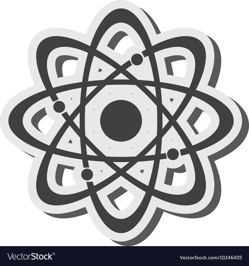 Atomic Structure Icon - Nucleus & Orbitals