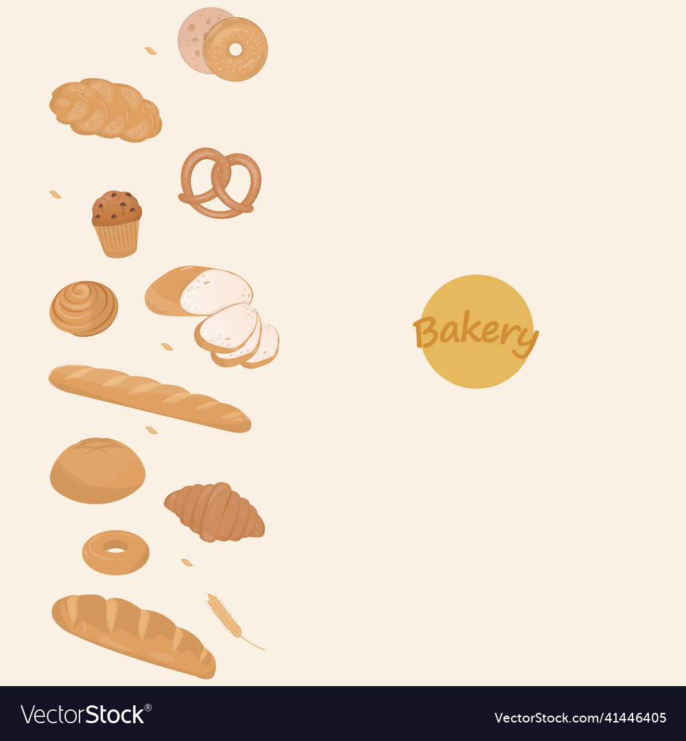 Bakery bread banner with text and copy