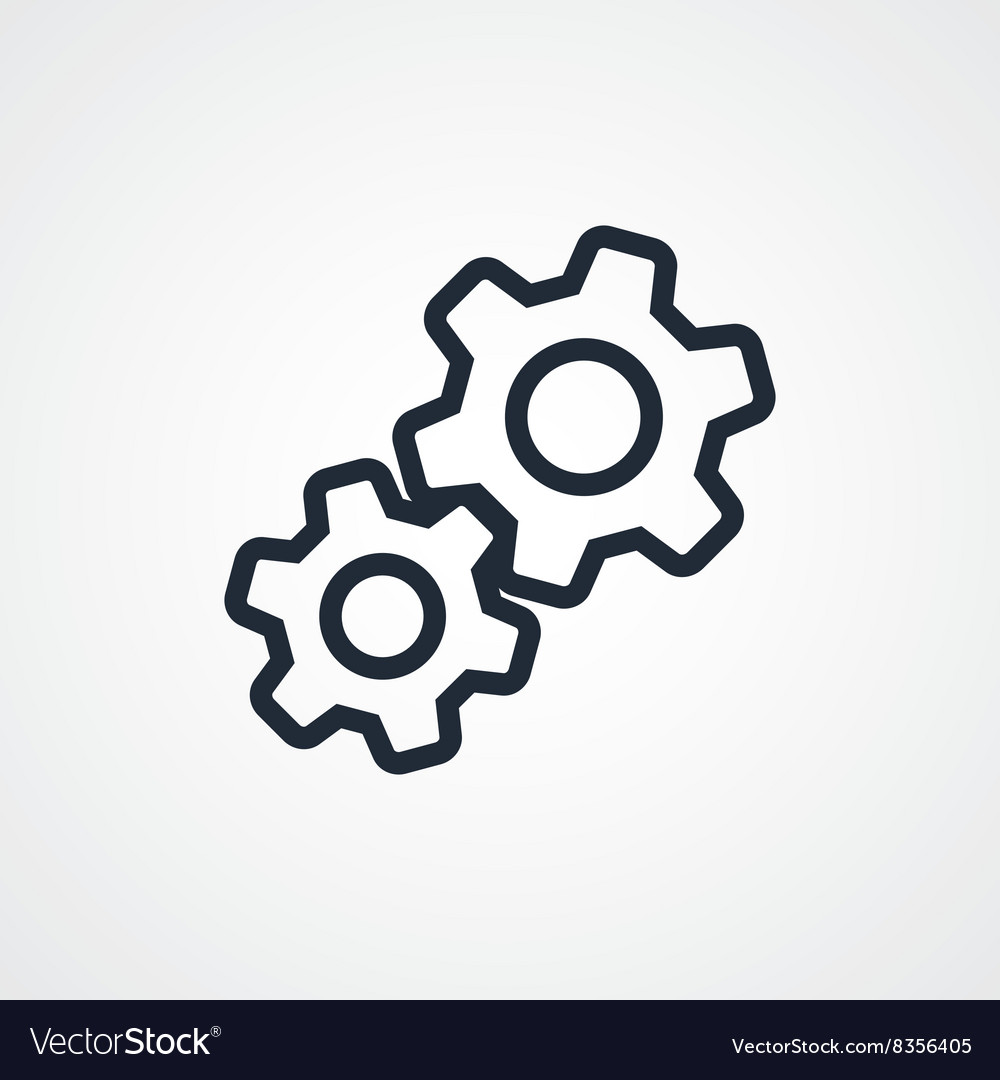 Cog settings icon symbol