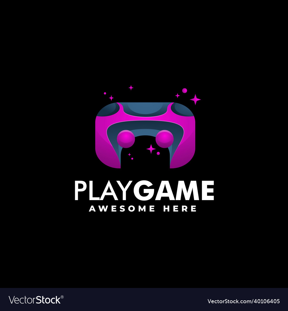 Colorful Gaming Logo - Joystick & Gradient