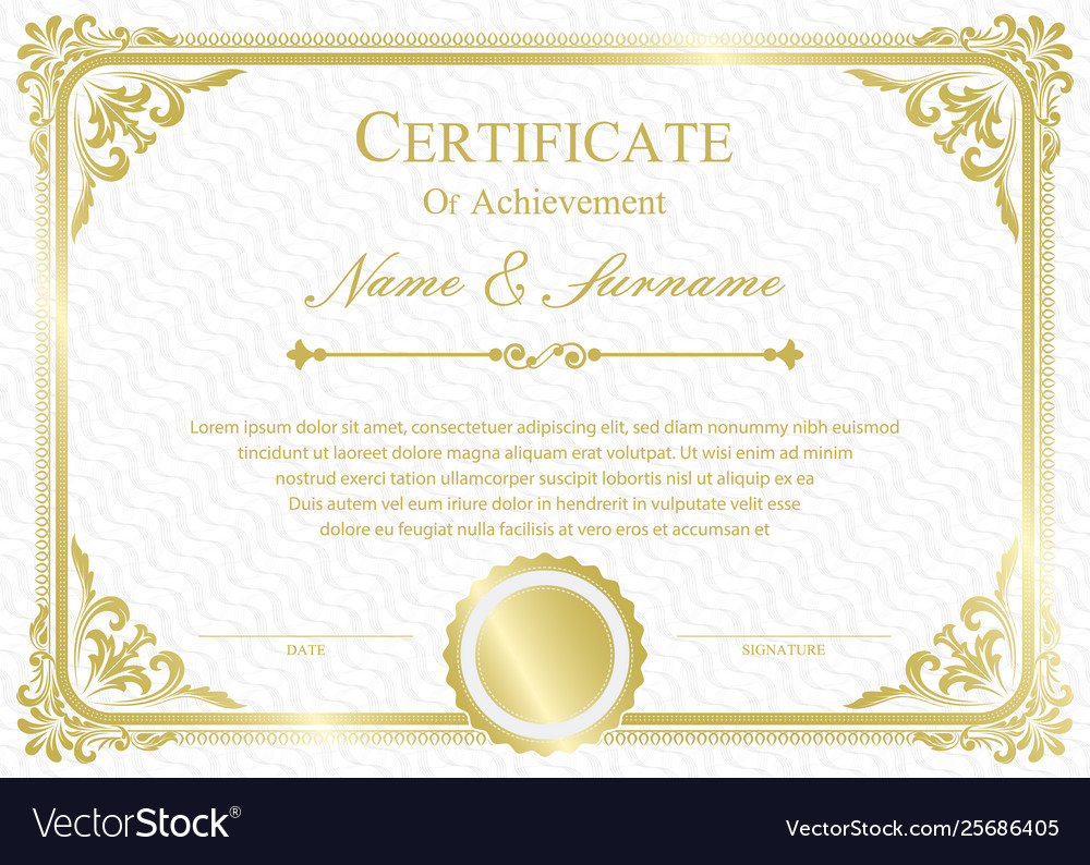 Diploma vintage Royalty Free Vector Image - VectorStock