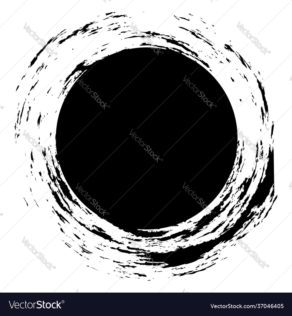 Grungy circle blob blotch vector image Grungy circle blob blotch