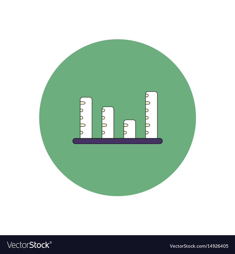 In flat design of column chart