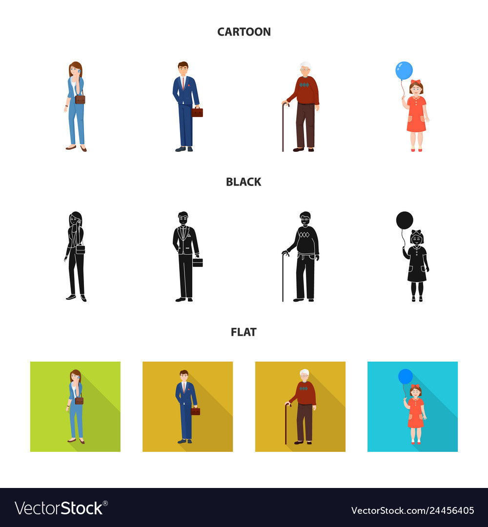 Isolated object of character and avatar symbol vector image Isolated object of character and avatar symbol
