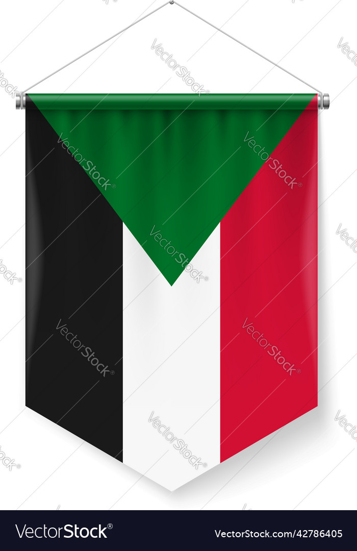 Pennant flag of sudan