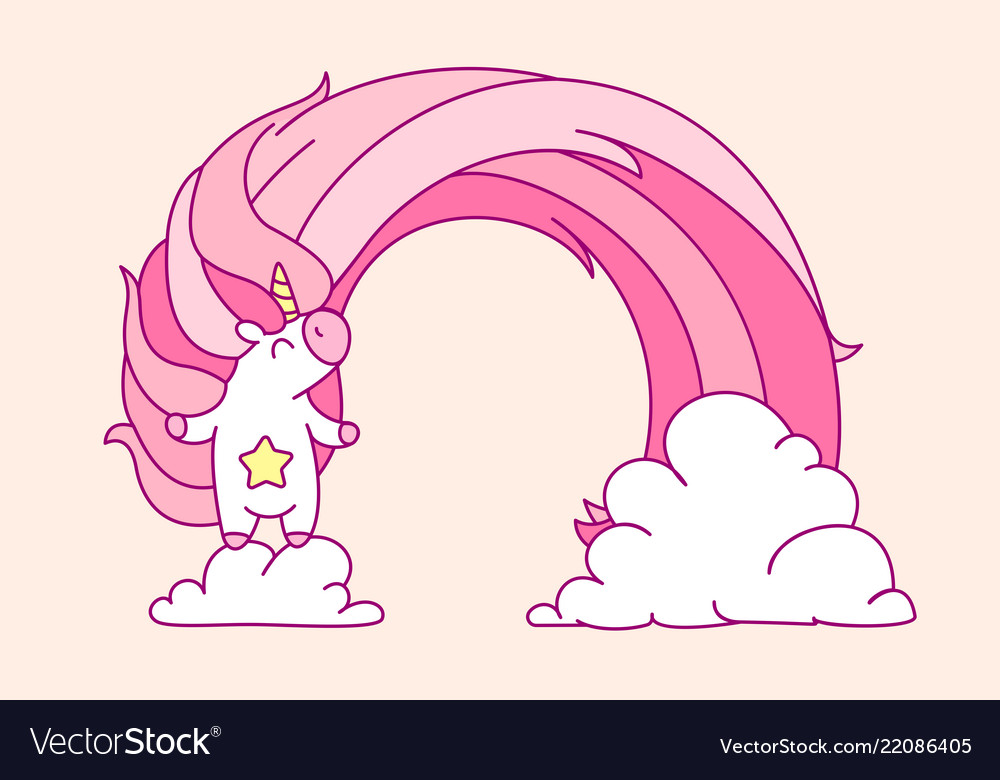 Pink unicorn room art