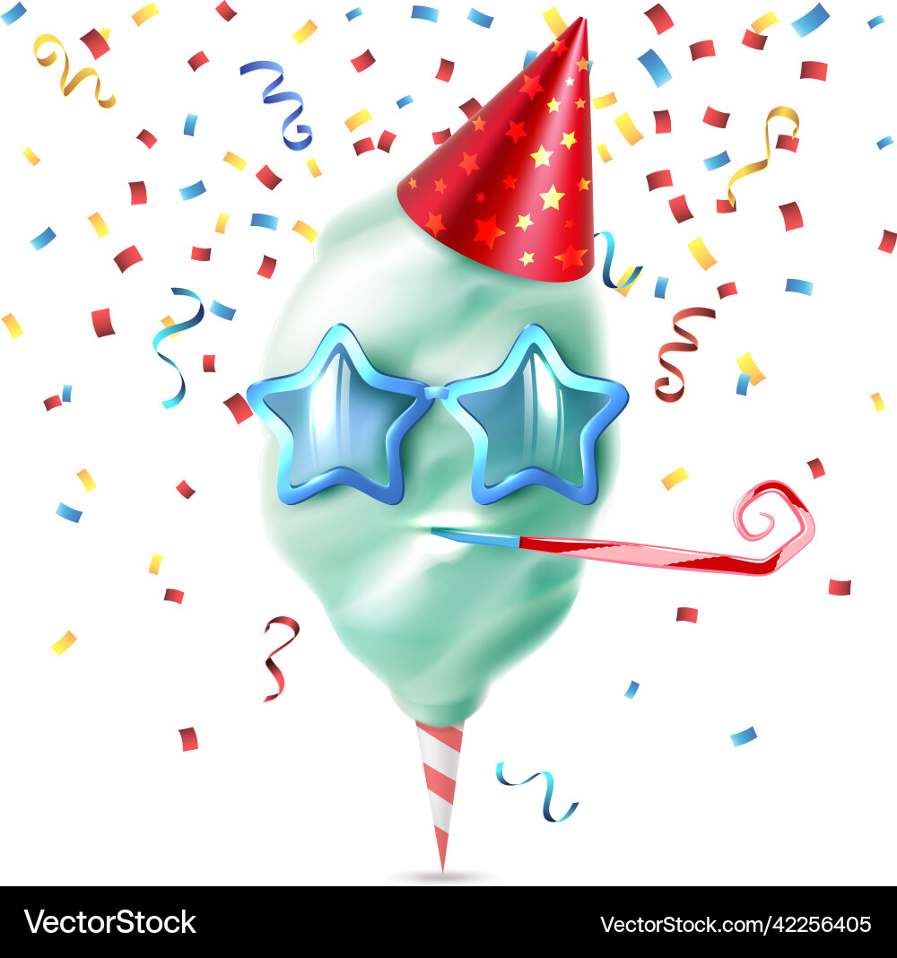 Realistic candy sugar composition Royalty Free Vector Image