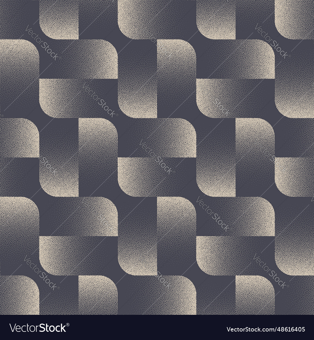 Retro Styled Graphic Seamless Pattern Dot Work Vector Image Retro Styled Graphic Seamless Pattern Dot Work Vector Image