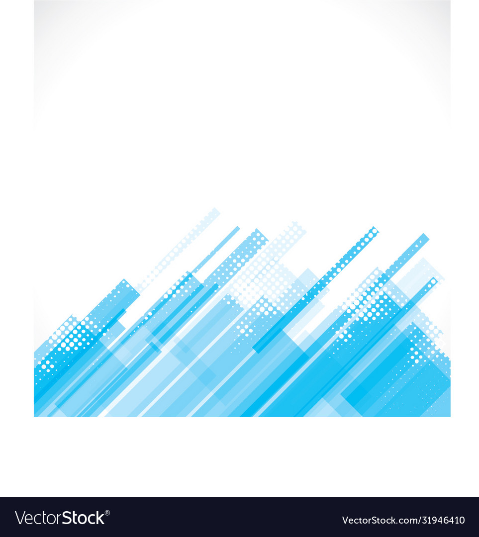 Abstract blue building escape stock
