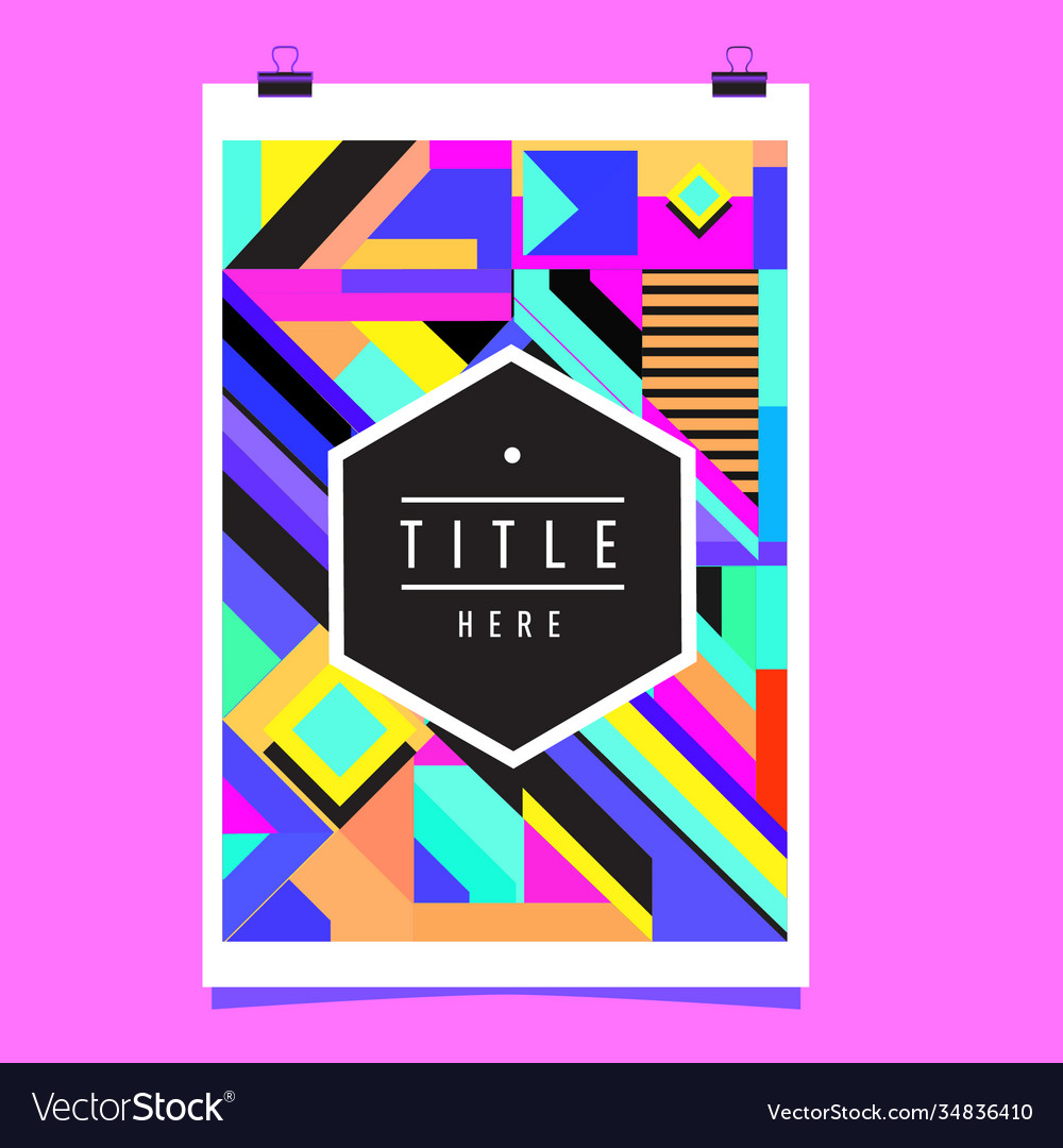 Abstract colorful geometric pattern background