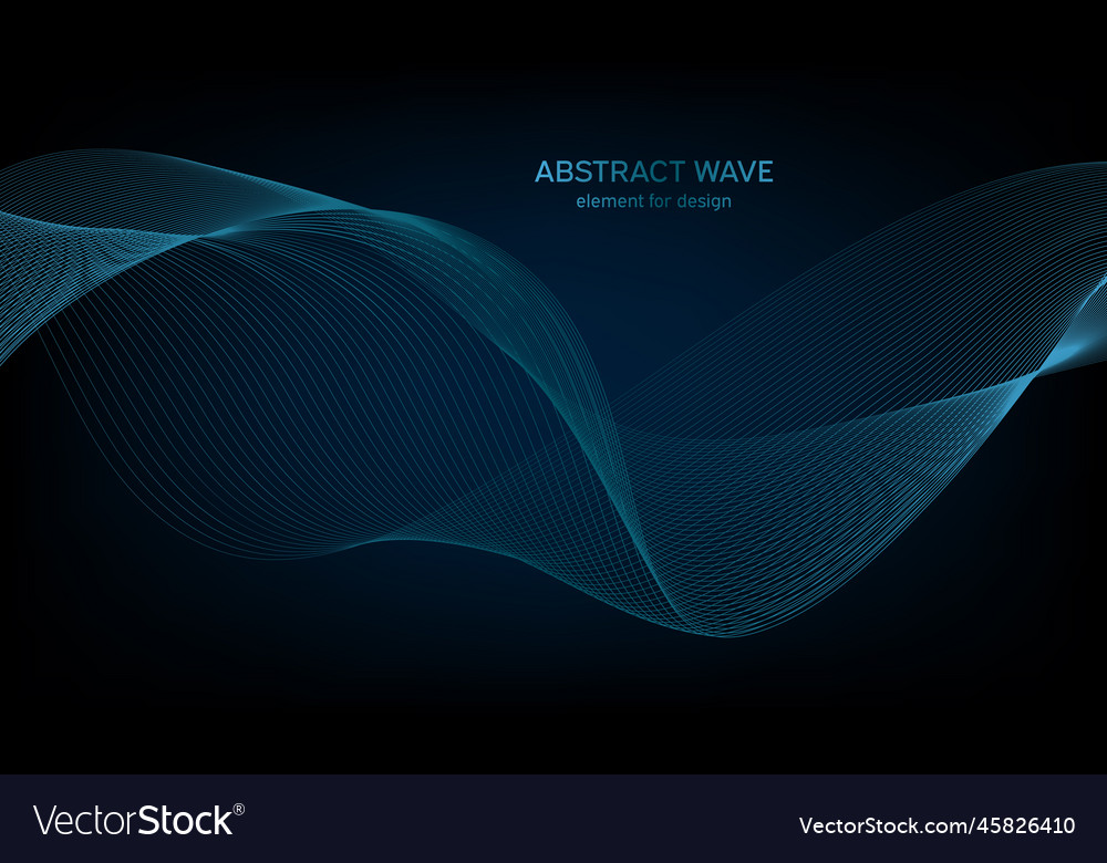 Abstract wave element for design digital vector image Abstract wave element for design digital