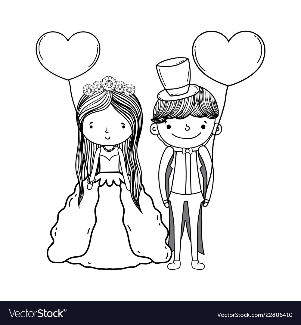 clip art couple black and white