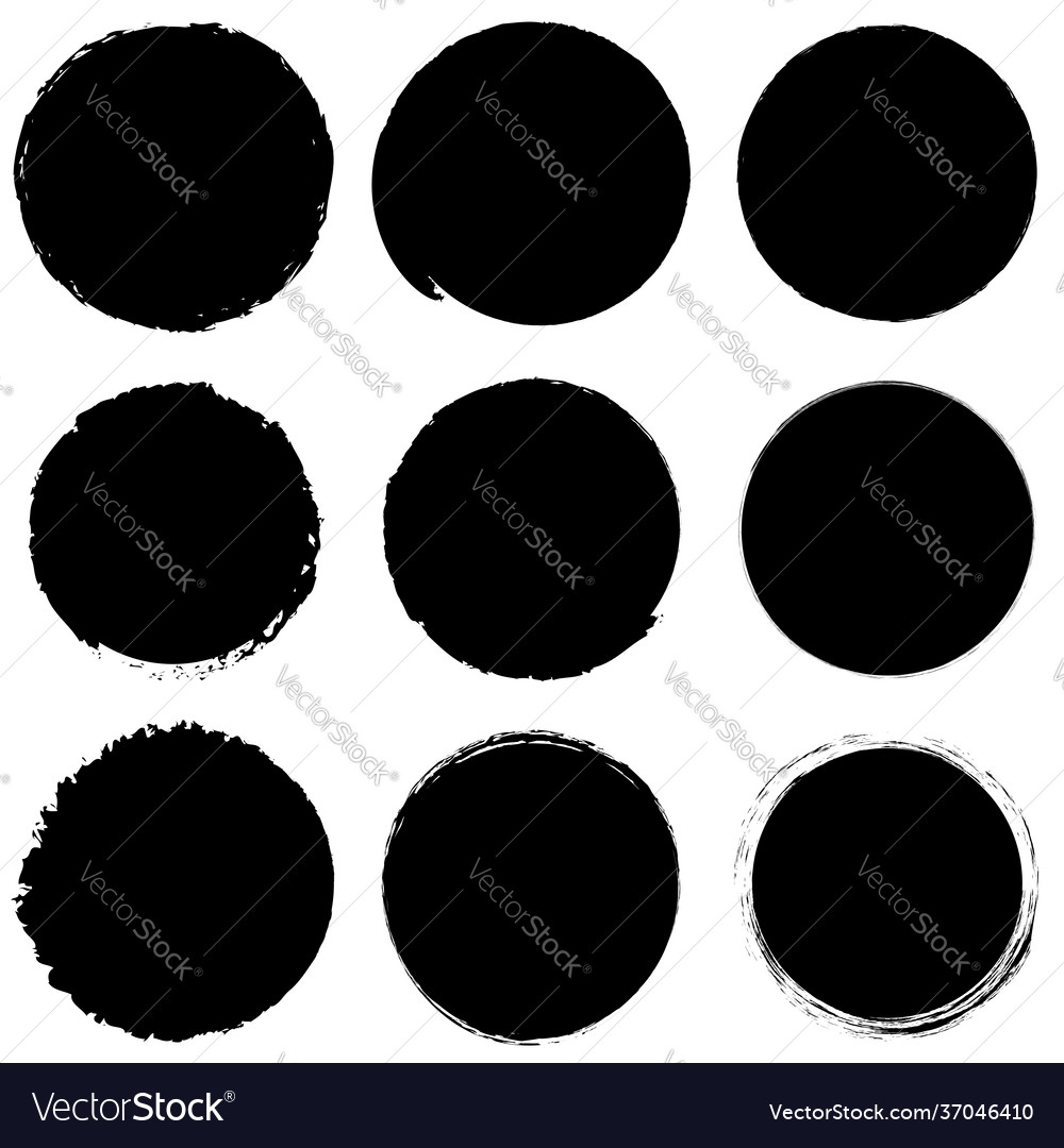 Grungy circle blob blotch vector image Grungy circle blob blotch