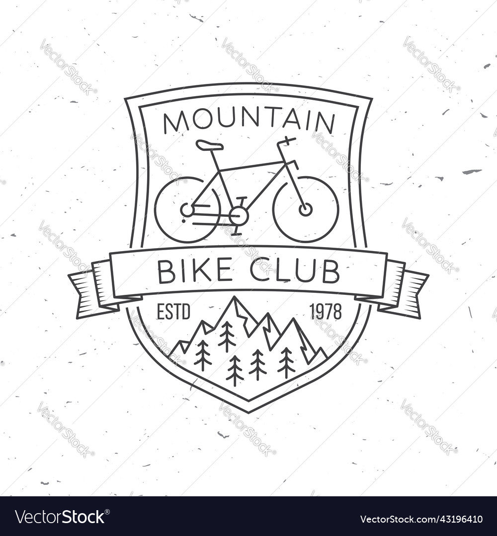 Mountain bike club concept Royalty Free Vector Image