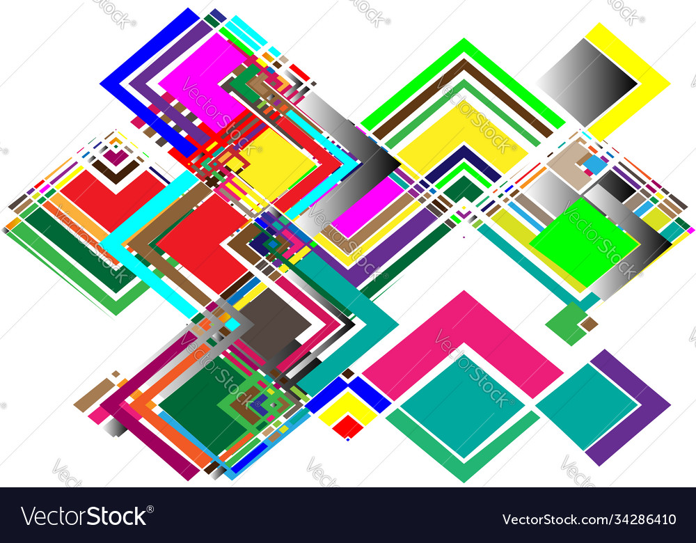 Noise glitch concept abstract colorful random vector image Noise glitch concept abstract colorful random