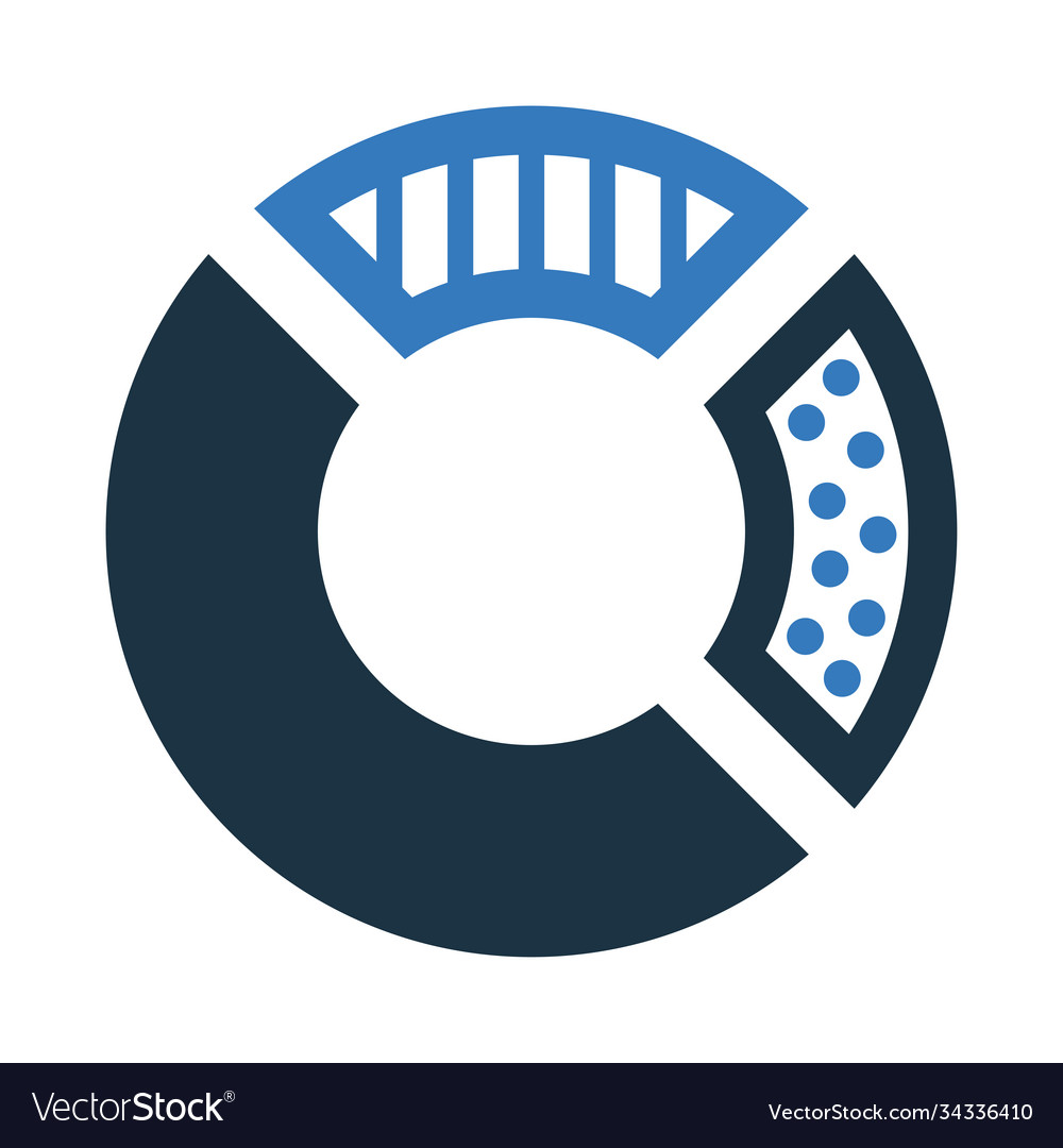Pie chart statistics icon graphics
