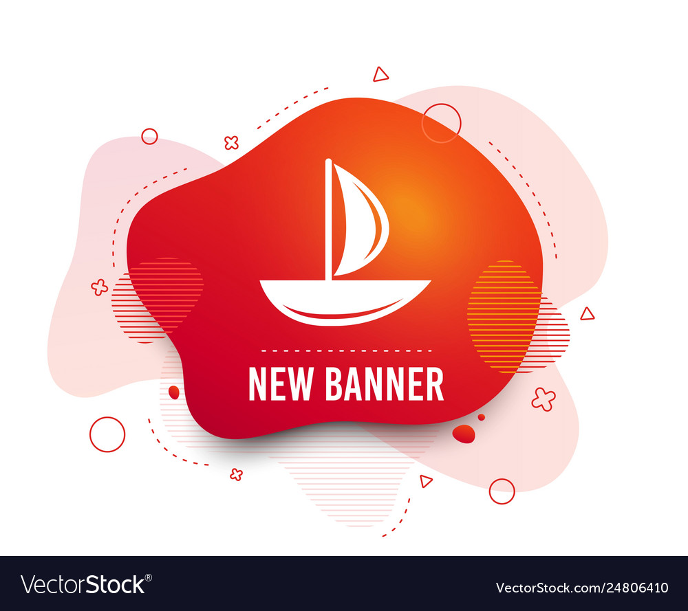 Sail boat icon ship sign