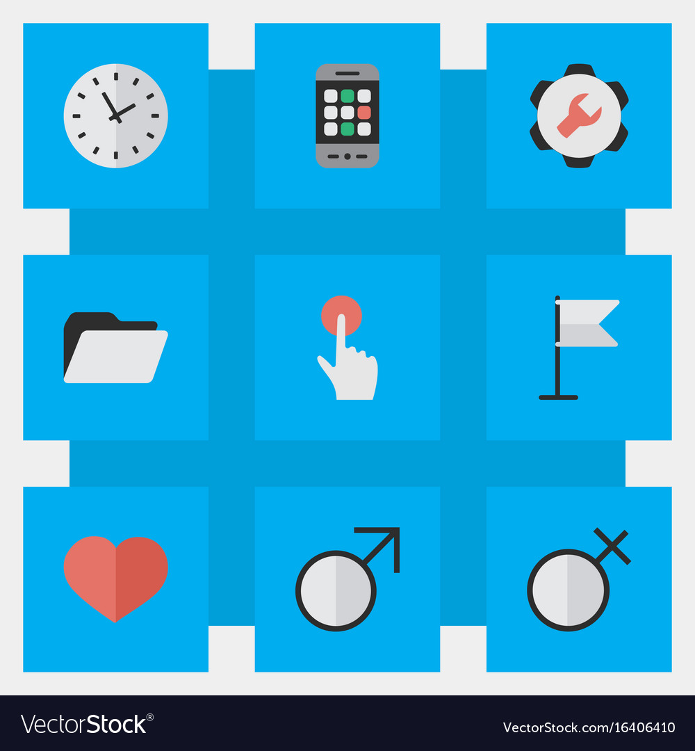 Set of simple ui icons