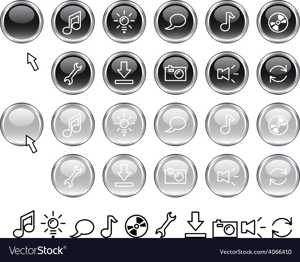 Set of web icons