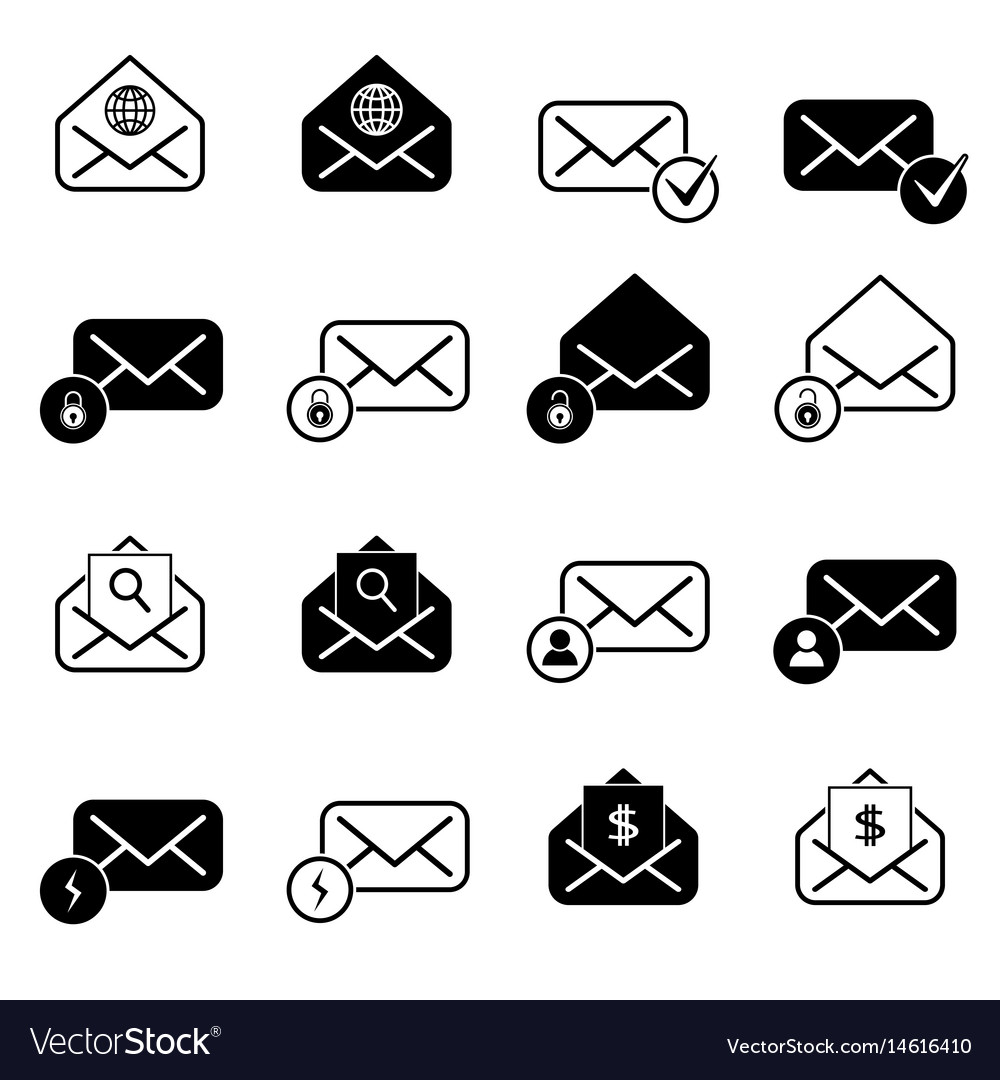 Set with post icons