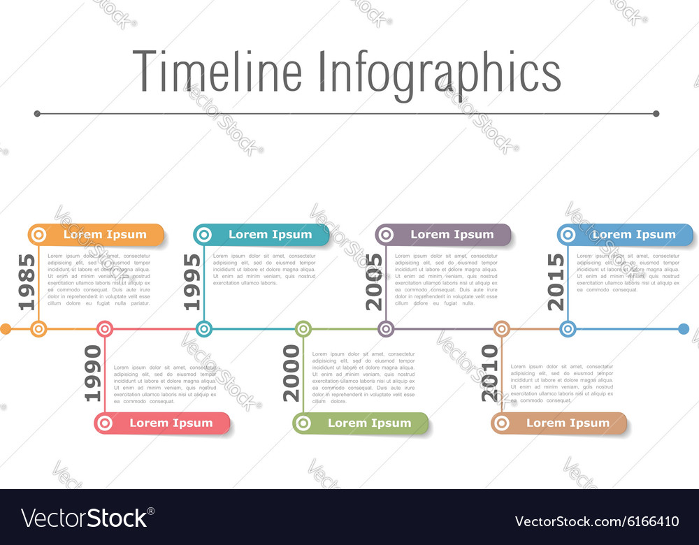 Timeline Infographics Royalty Free Vector Image