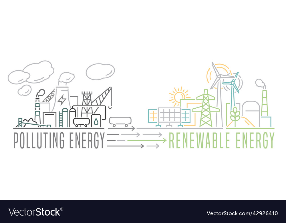 Übergang zu erneuerbarer alternativer Energie