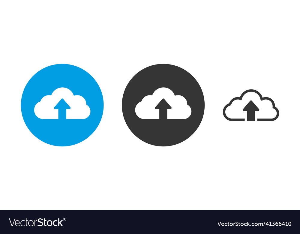Upload icon cloud uploading symbol arrow up