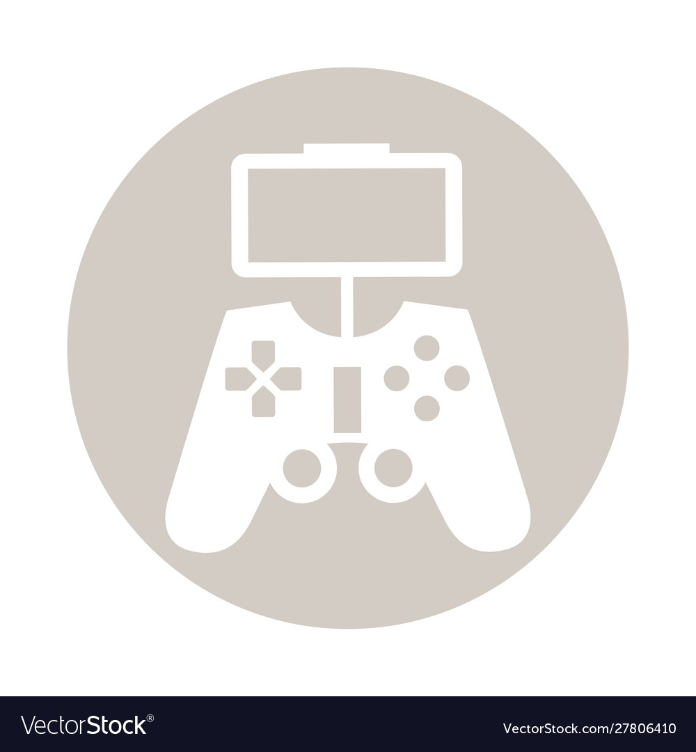 Video game control with display handle icon