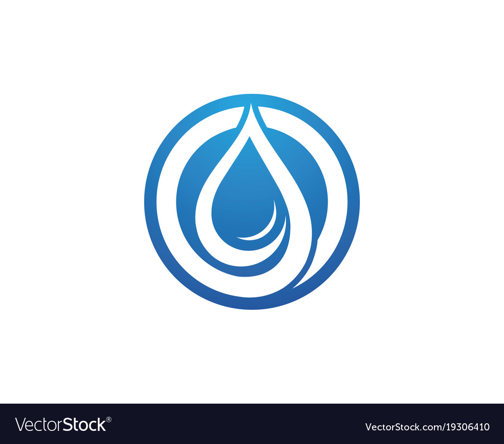 Water drop logo template