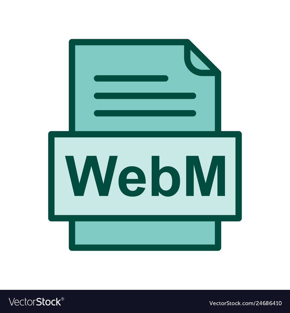 Webm file document icon