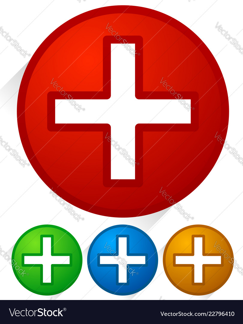 White cross icons with diagonal shadows