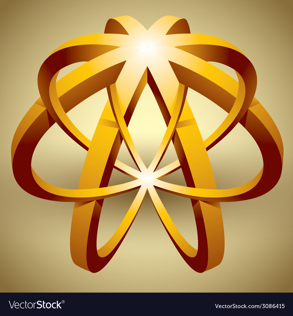 Abstract 3d icon impossible shape