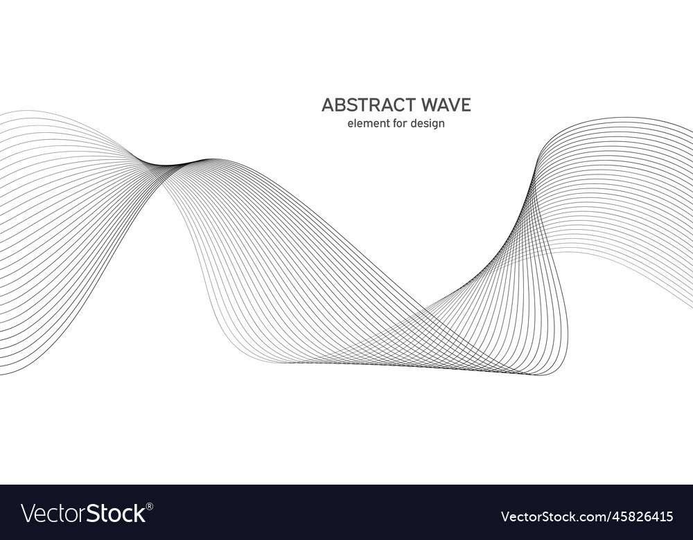Abstract wave element for design digital vector image Abstract wave element for design digital