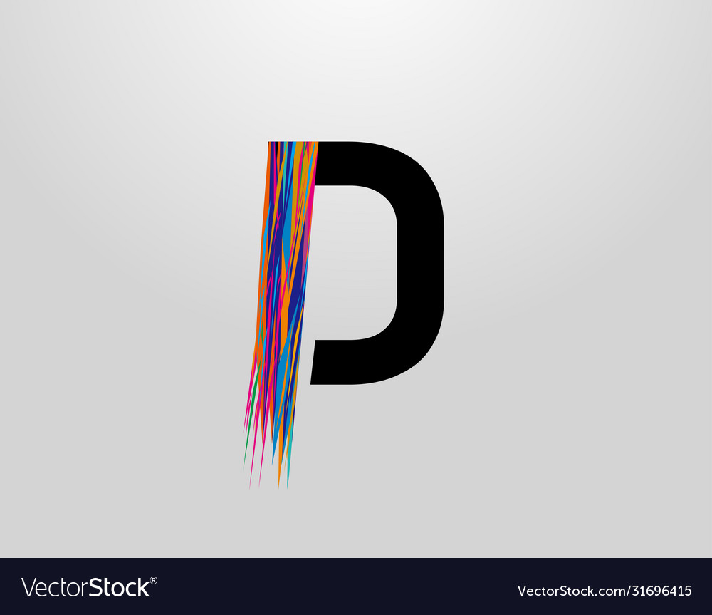 Futuristic letter d logo modern initial d Vector Image