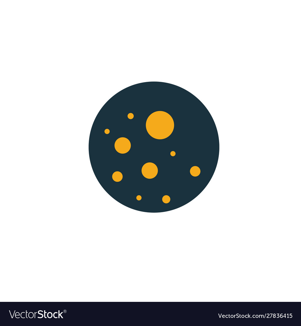 Moon icon simple element from space icons