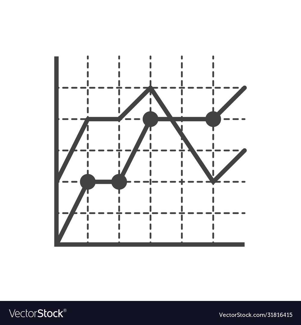 Multi-line graphs icon