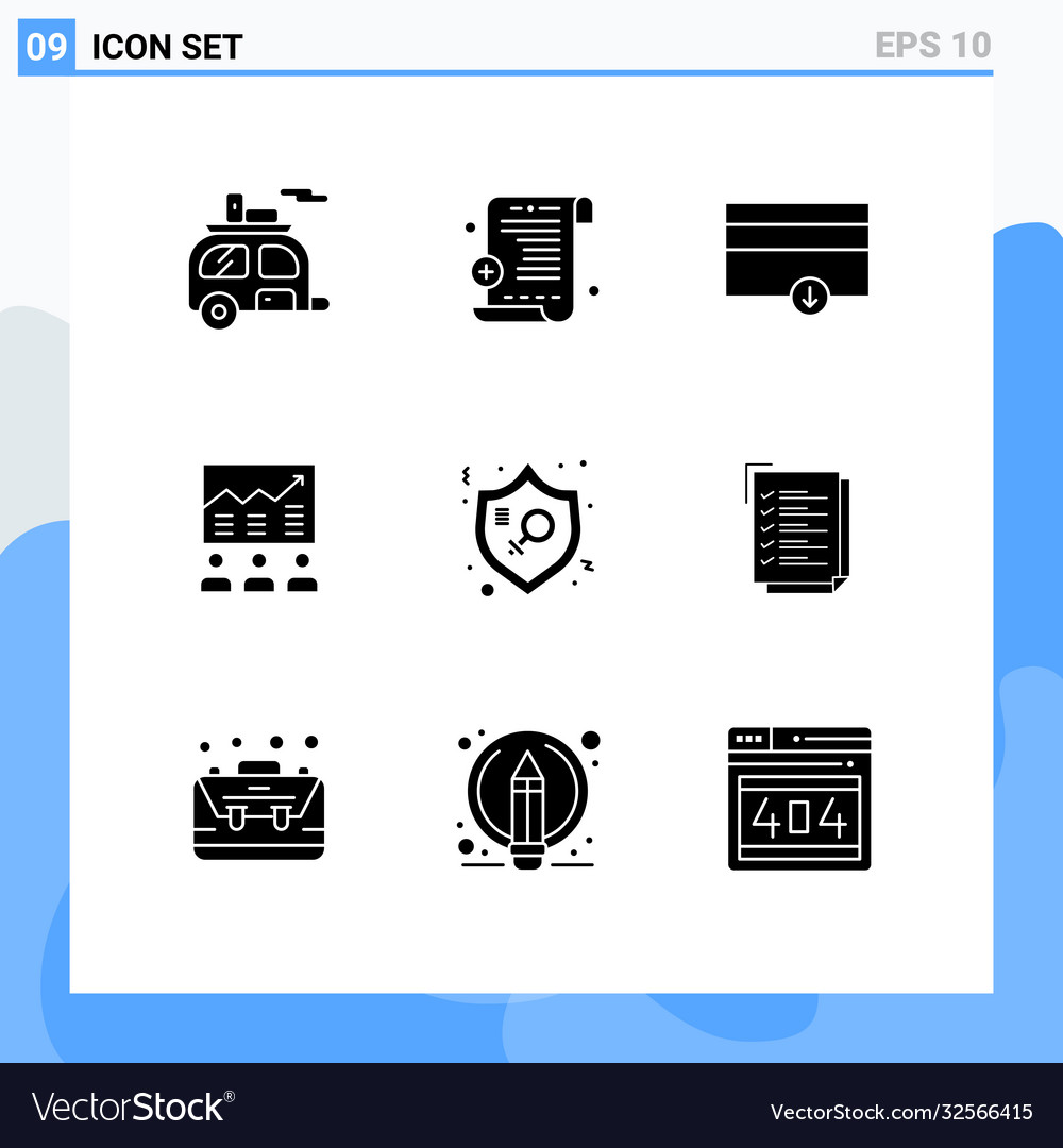 Pack 9 kreative solide Glyphen feminism graph