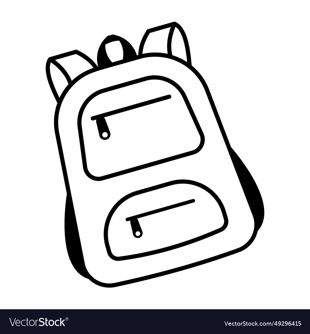 School bag Royalty Free Vector Image - VectorStock