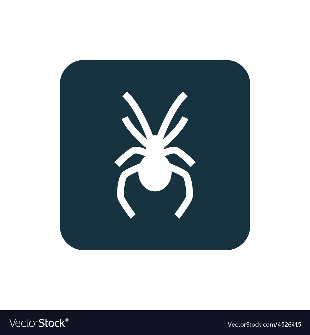 Spider icon rounded squares button