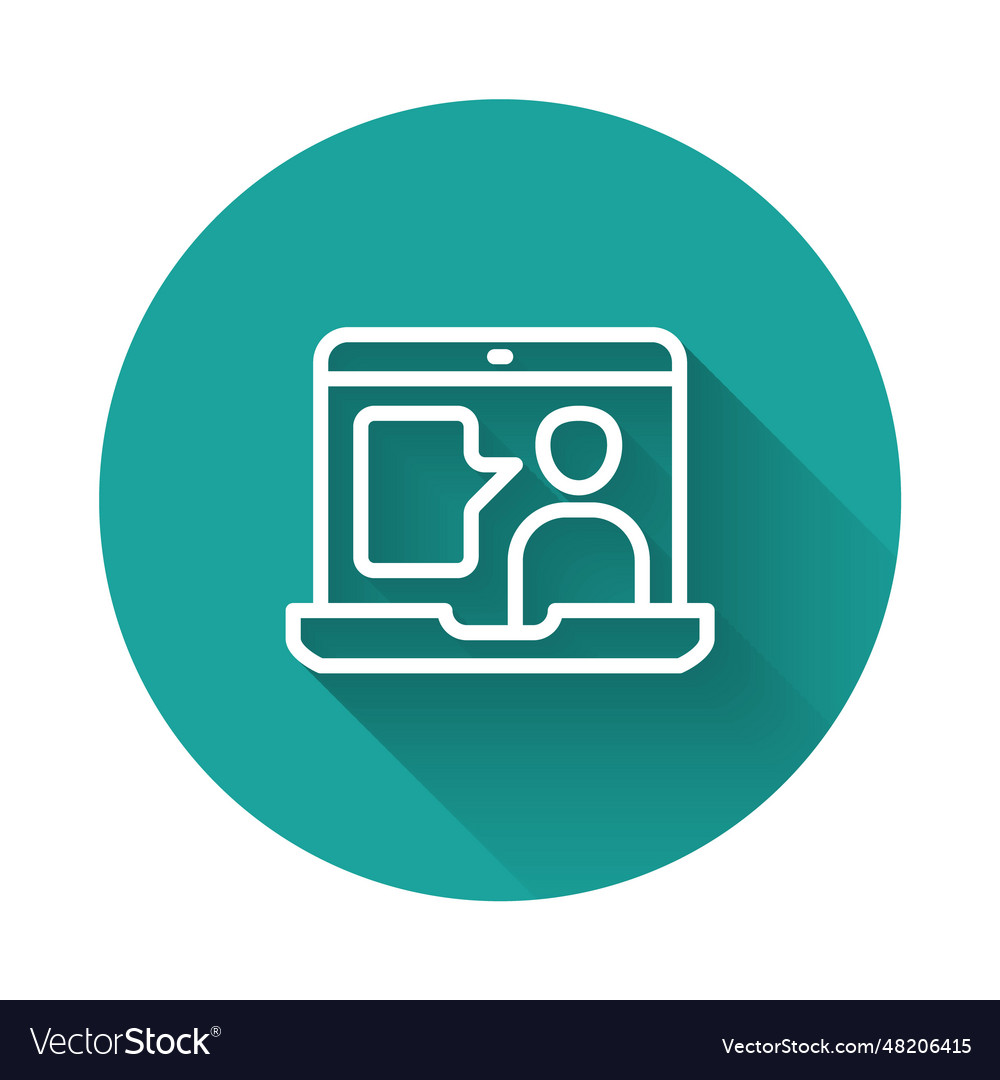 White line e-learning of different foreign vector image White line e-learning of different foreign