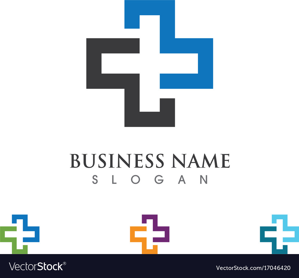 Health medical logo template