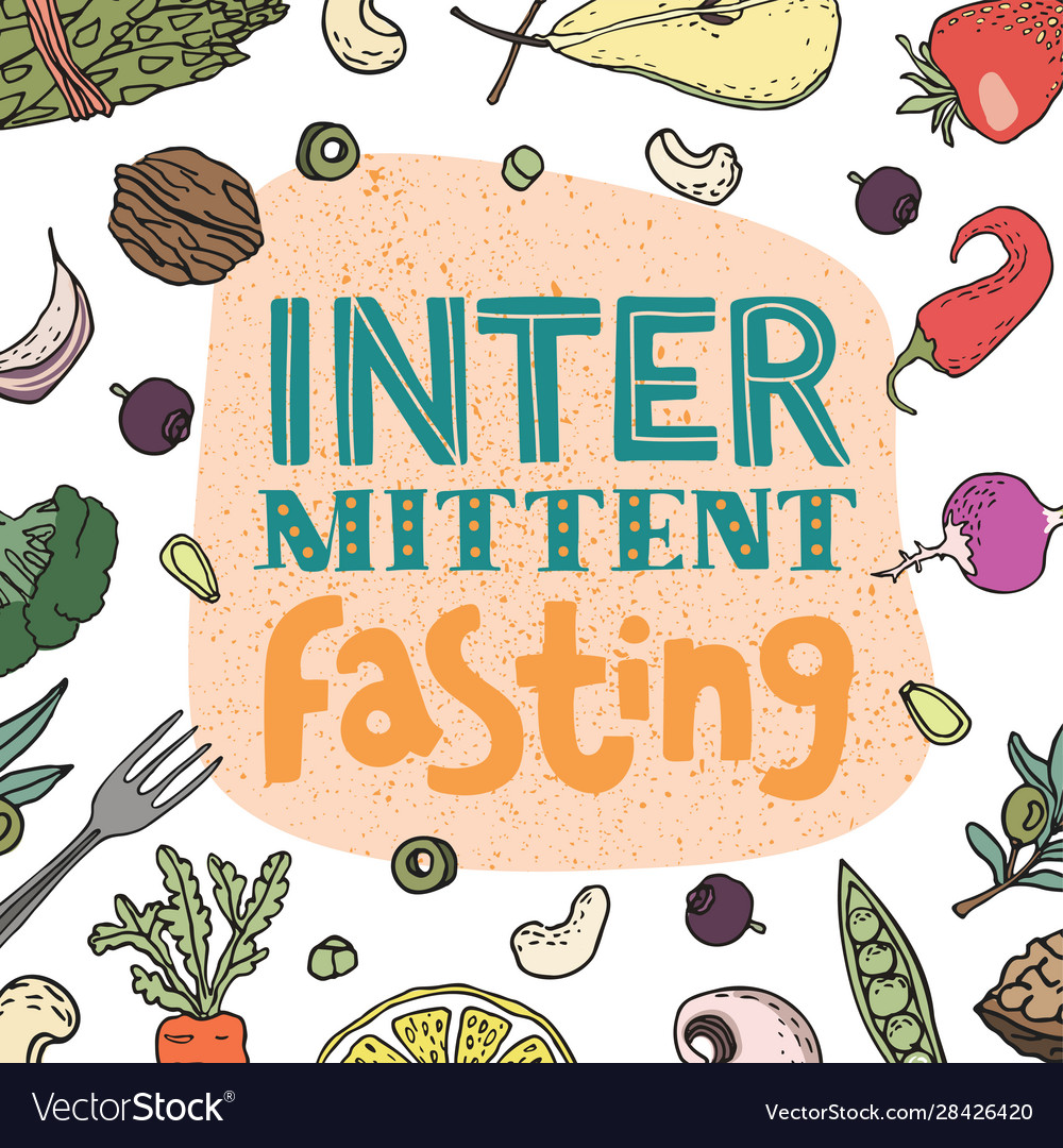 Intermittent fasting diet concept