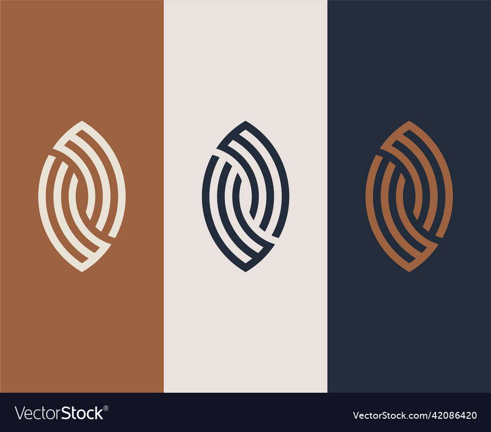 Letters w and m or wm line logo design linear vector image Letters w and m or wm line logo design linear