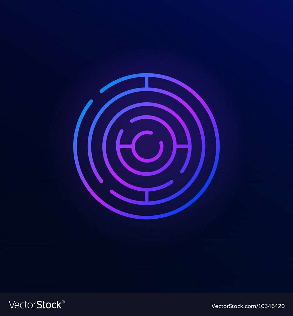 Maze Icon - Circular Labyrinth
