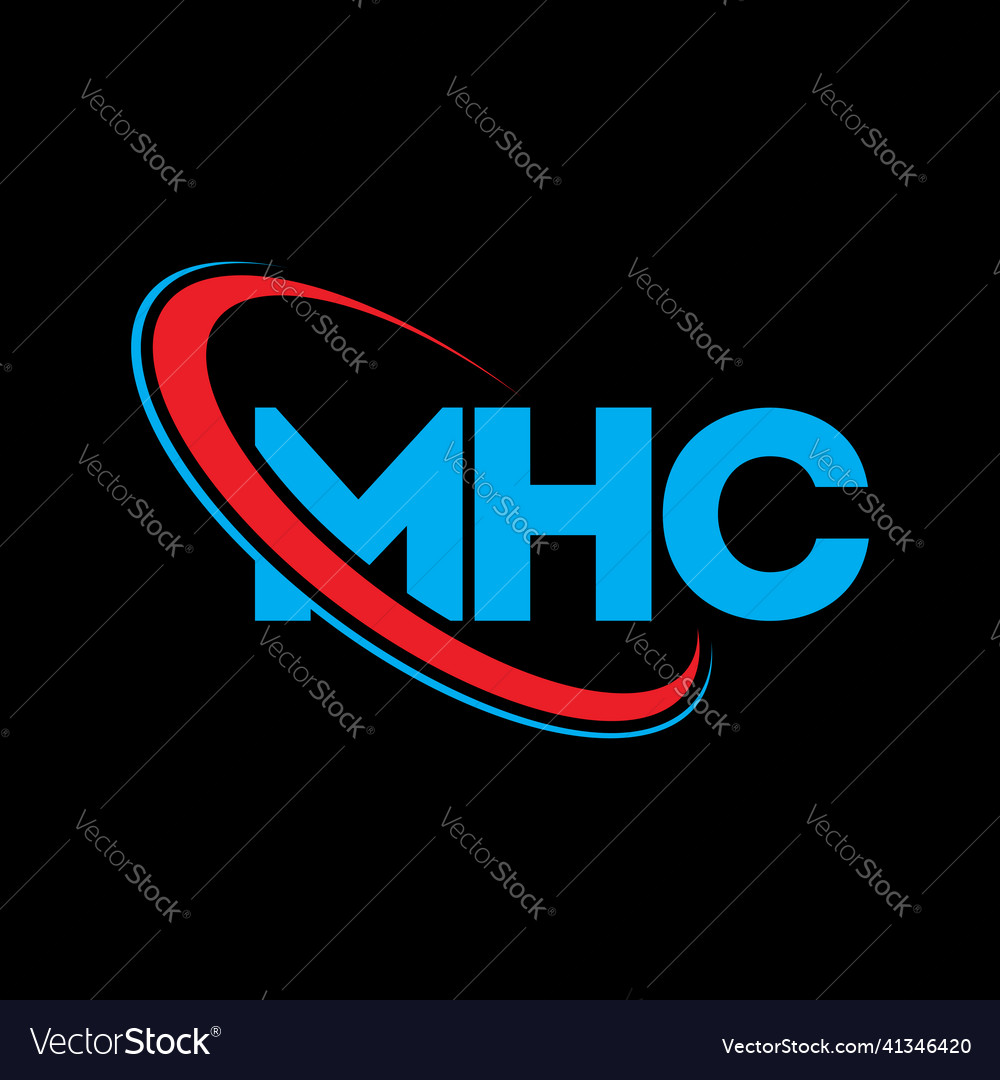 Mhc logo letter letter logo design Royalty Free Vector Image