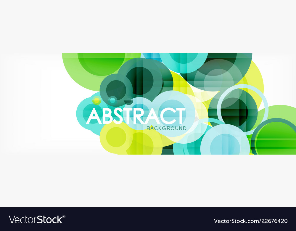 Overlapping Circle Abstract Background