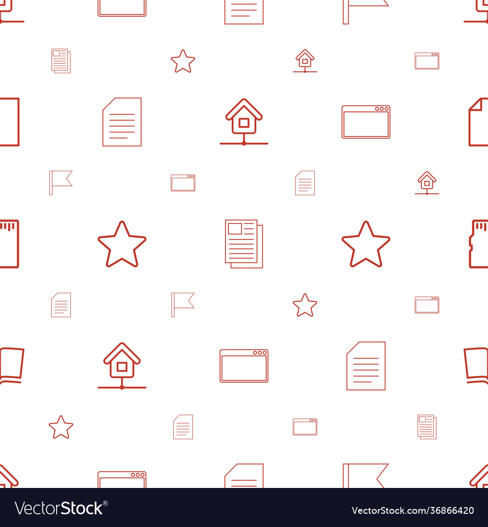 Page icons pattern seamless white background
