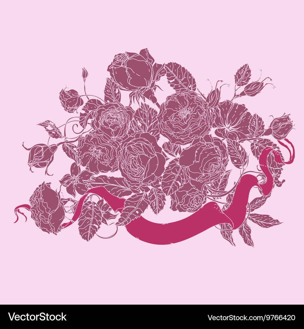 Pastel Floral Royalty Free Vector Image Vectorstock