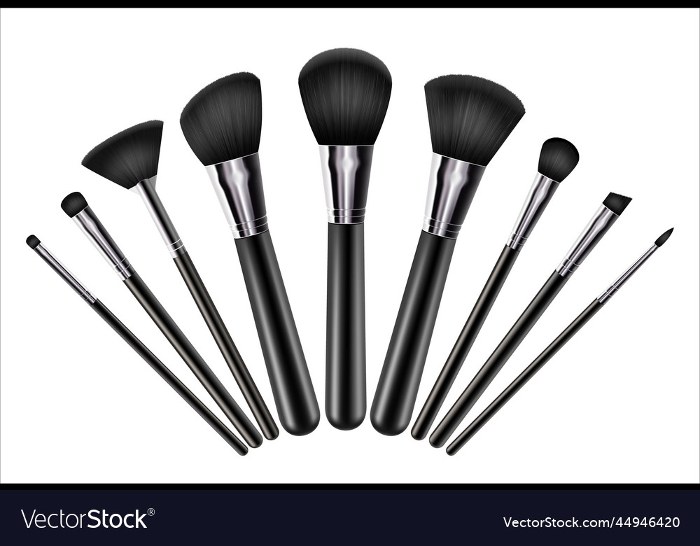 Professional facial makeup brushes cosmetic tools